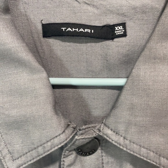 Tahari TC18-1509S Shacket Charcoal XXL - Picture 3 of 11